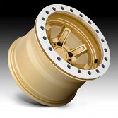 Black Rhino Offshoot Beadlock Gloss Gold Custom Truck Wheels 2